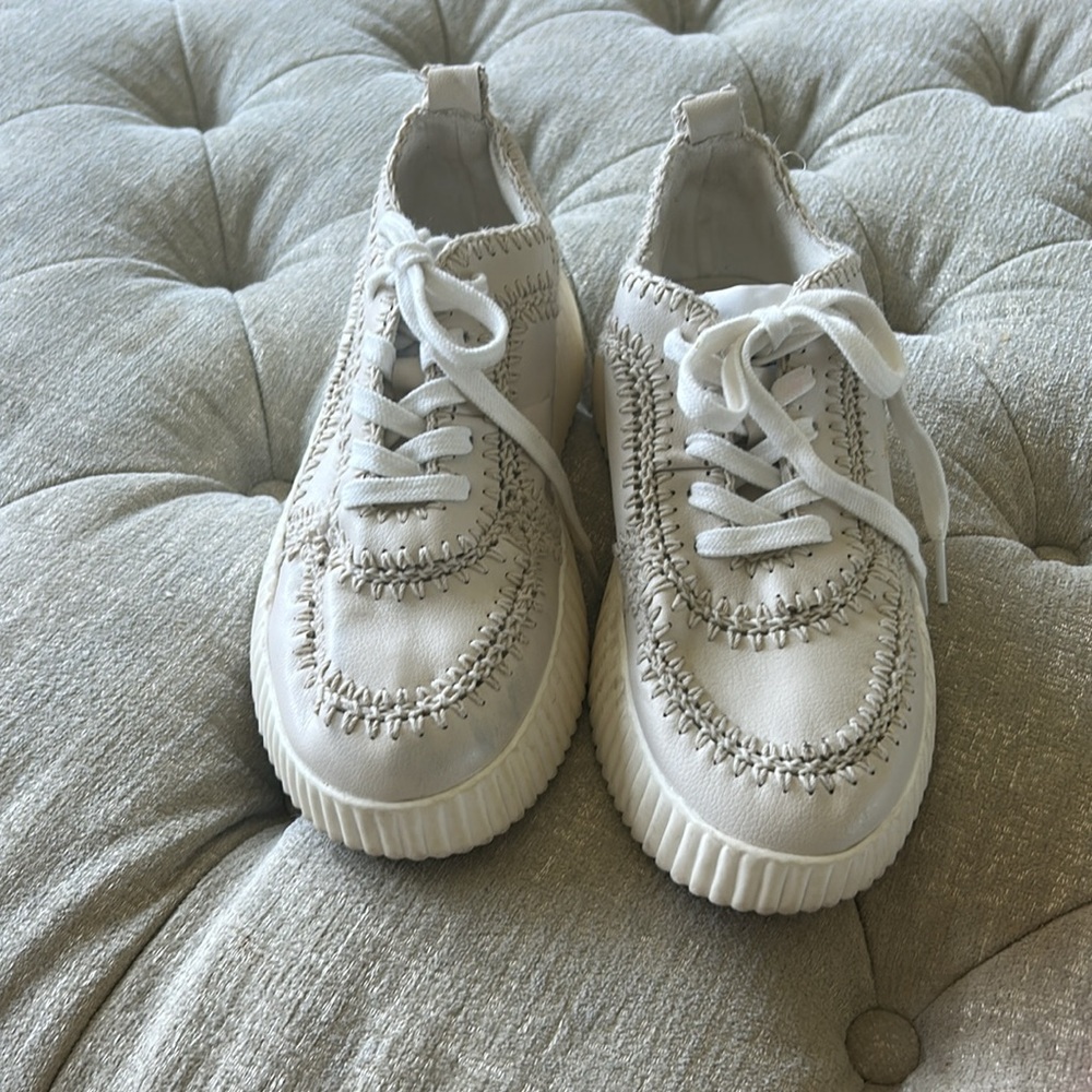 COCONUTS by Matisse Go To Platform Lace Up Womens cream Sneakers